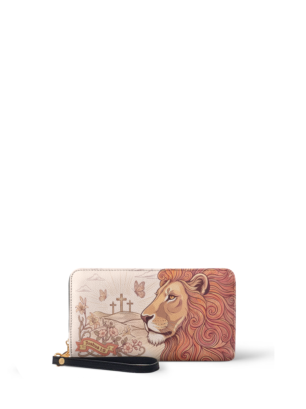 Lion of Judah Joshua 1:9 Scripture Wallet