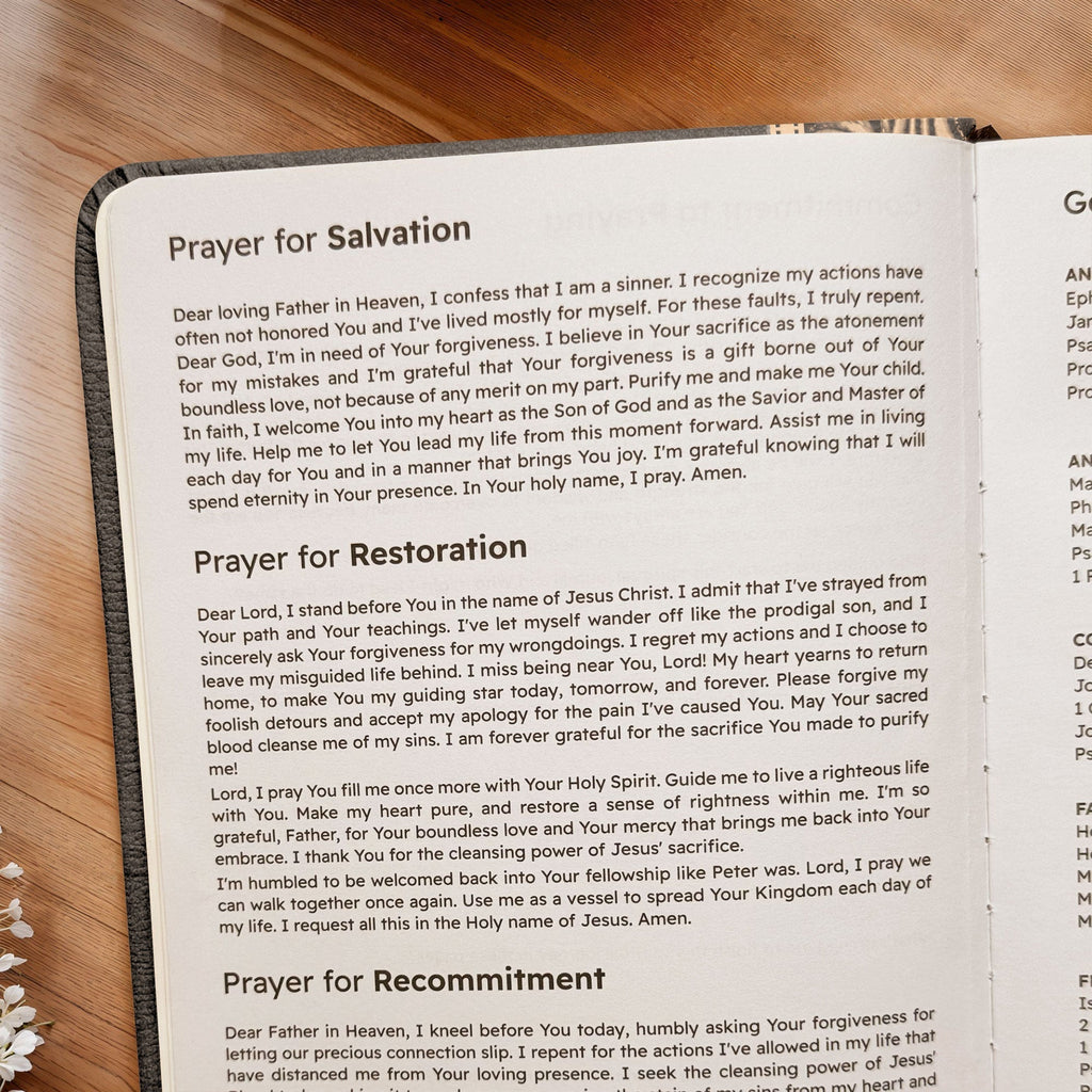 Wisdom Job 34:32 Leather Prayer Journal