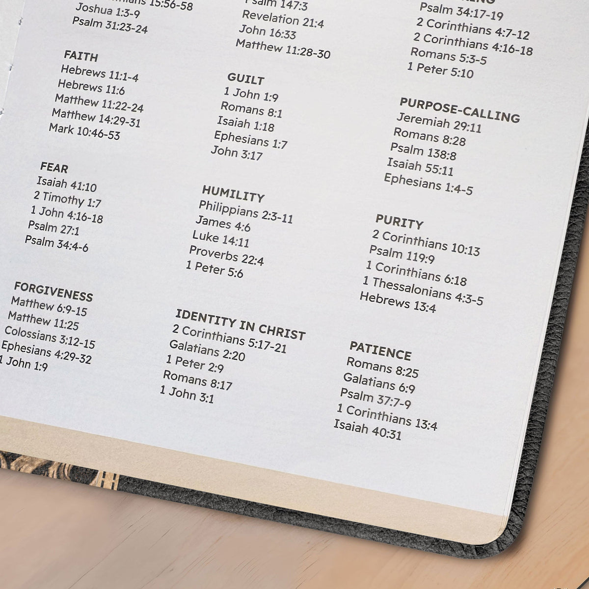 Wisdom Job 34:32 Leather Prayer Journal