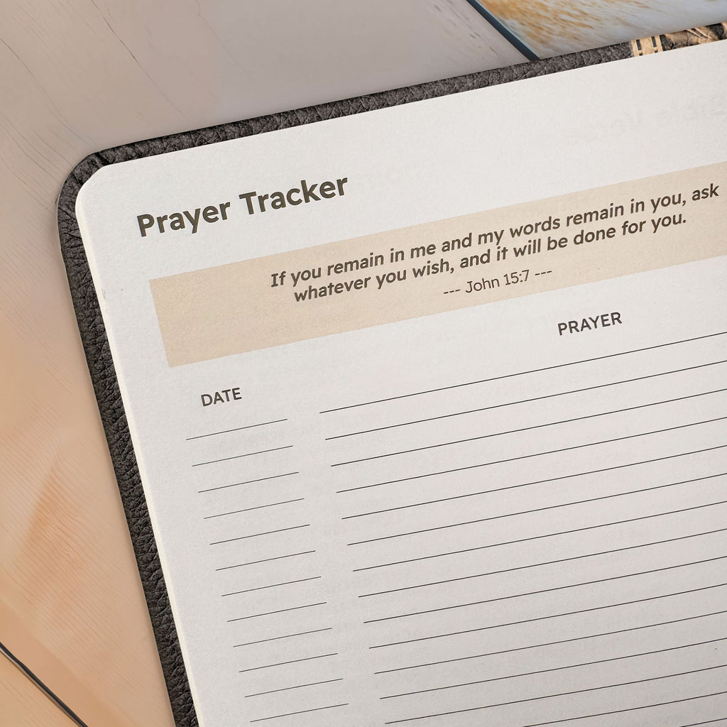 Wisdom Job 34:32 Leather Prayer Journal
