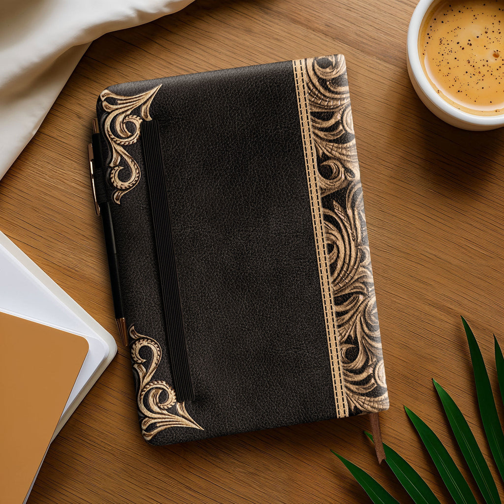 Wisdom Job 34:32 Leather Prayer Journal