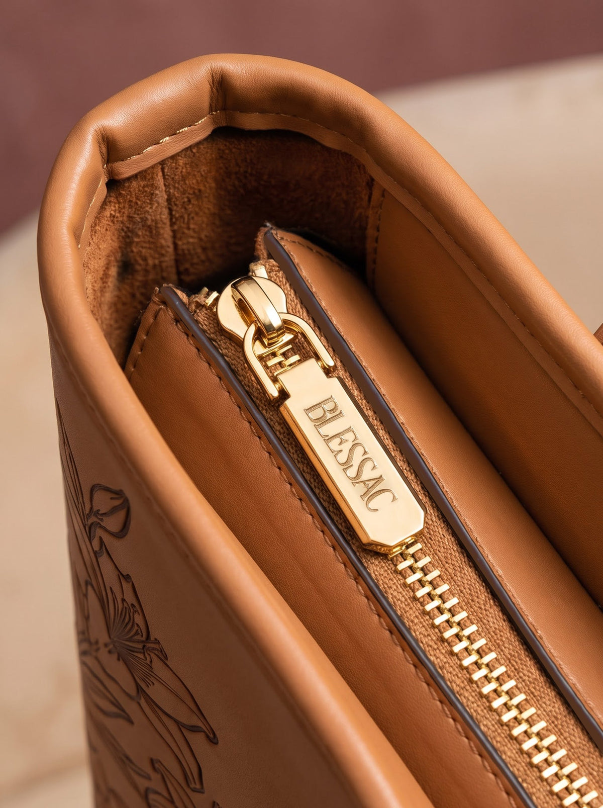 Majestic "Be Still Psalm 46:10" Embossed Leather Tote