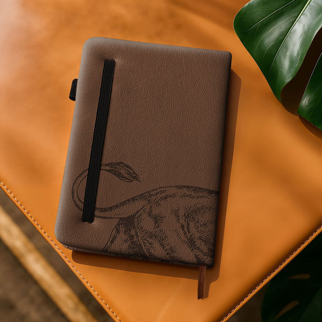 Faithful 1 Timothy 6:11 Leather Prayer Journal