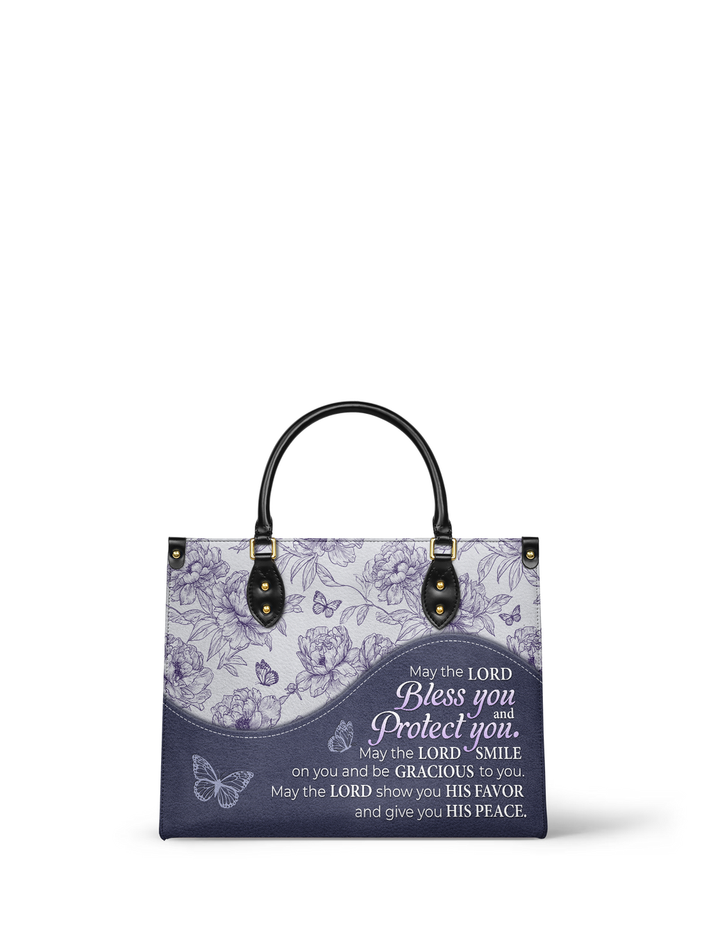 Blessing Numbers 6:24-26 Leather Handbag