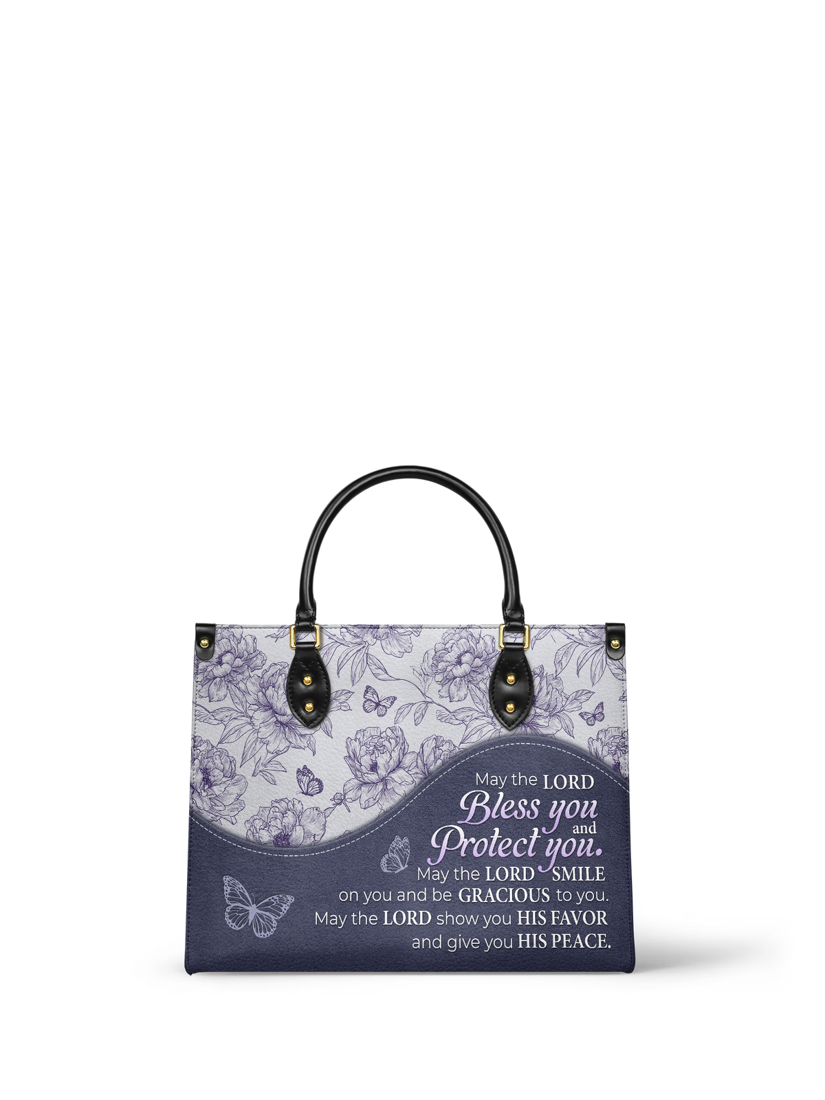 Blessing Numbers 6:24-26 Leather Handbag