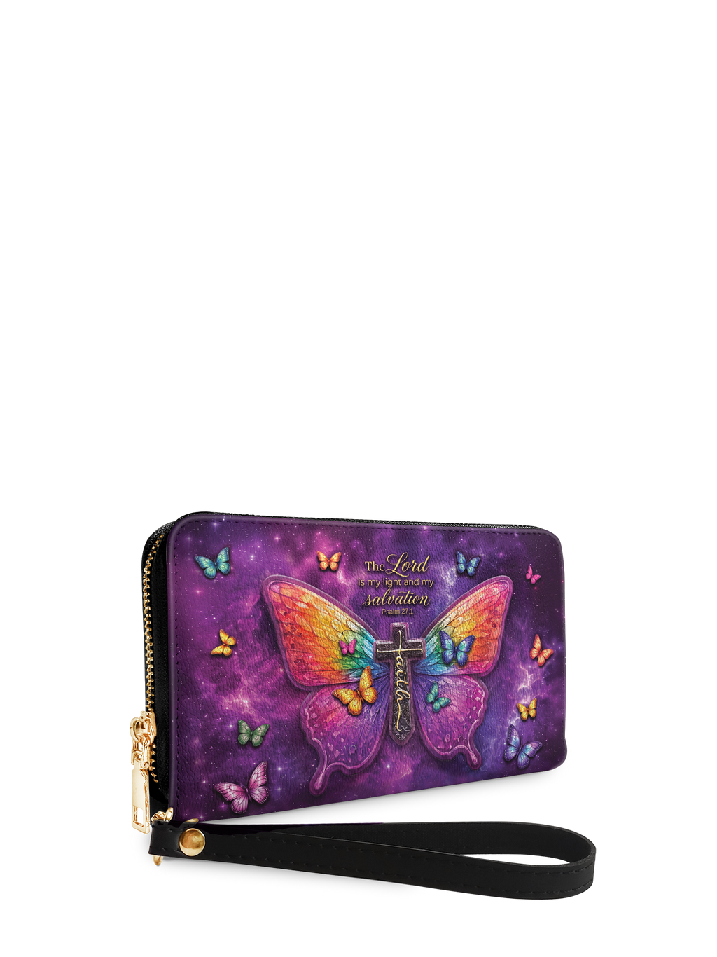 My Light Psalm 27:1 Bible Verse Wallet