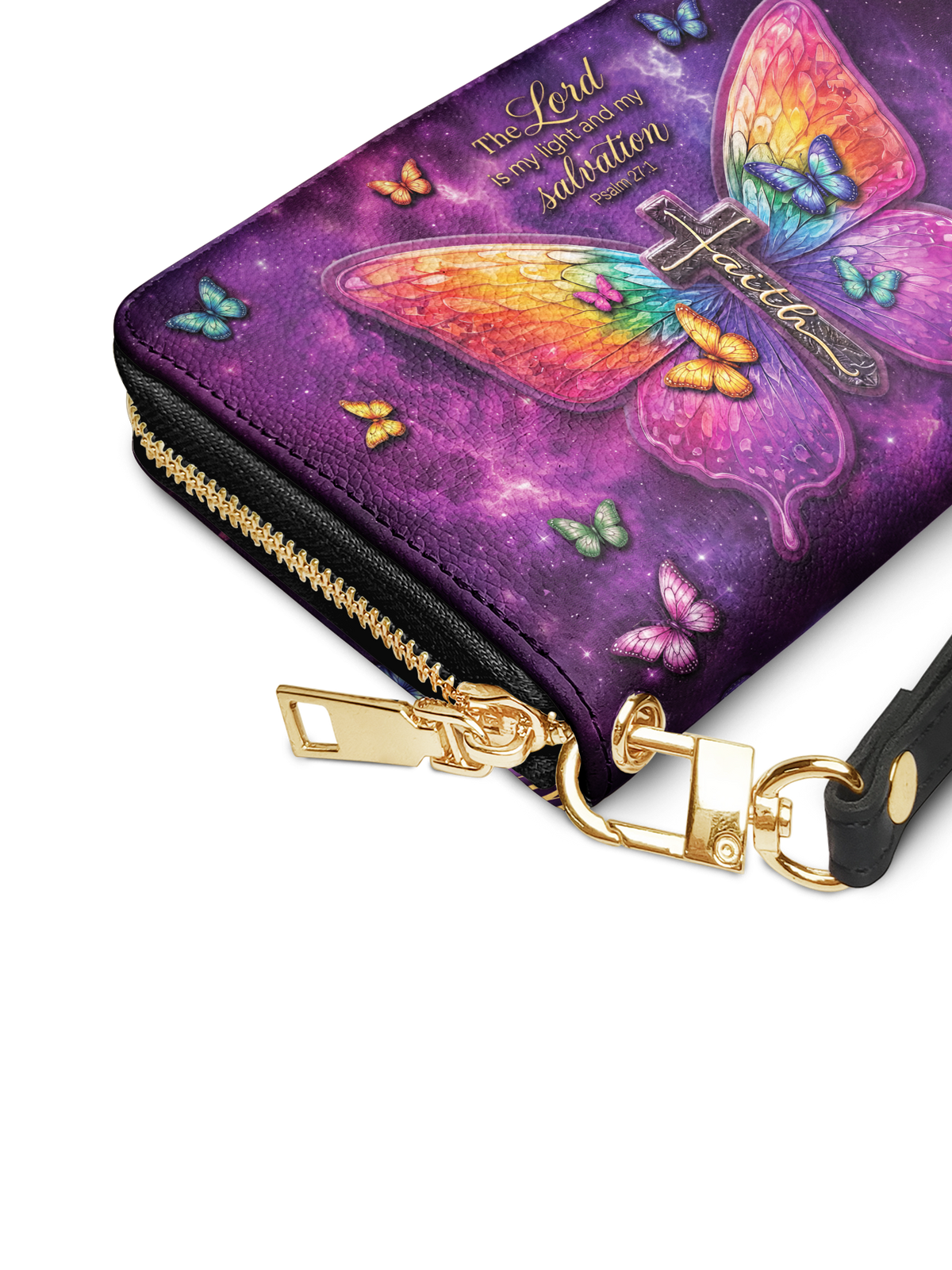 My Light Psalm 27:1 Bible Verse Wallet