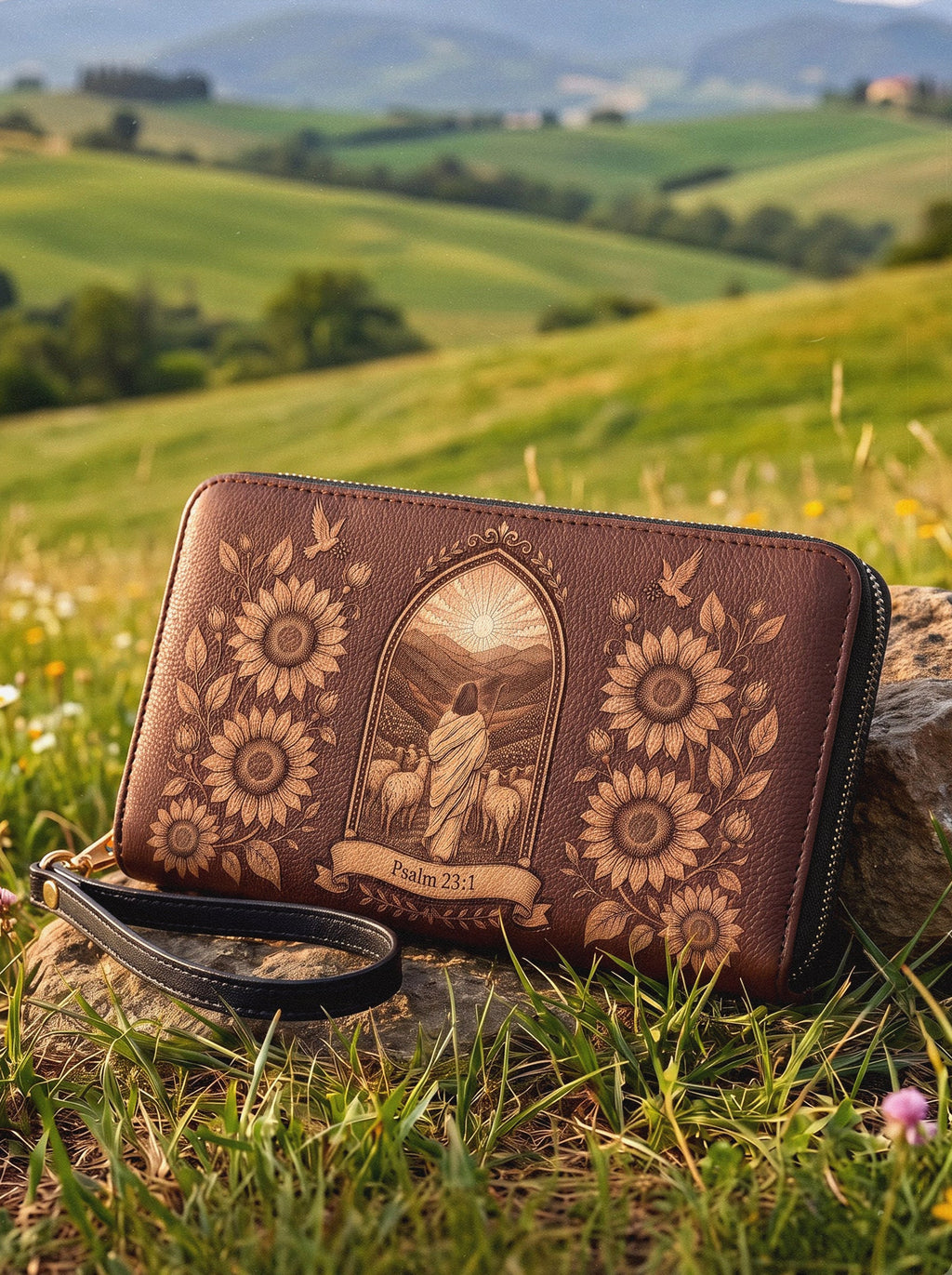 My Shepherd Psalm 23:1 Bible Verse Wallet