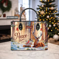 Peace Romans 15:13 Personalized Leather Handbag