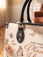 "Purpose" Jeremiah 29:11 Deluxe Vegan Leather Handbag