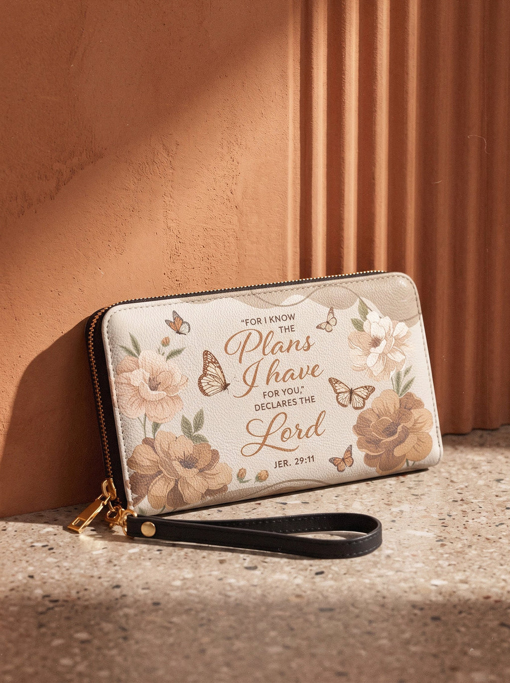 "Purpose" Jeremiah 29:11 Deluxe Vegan Leather Wallet