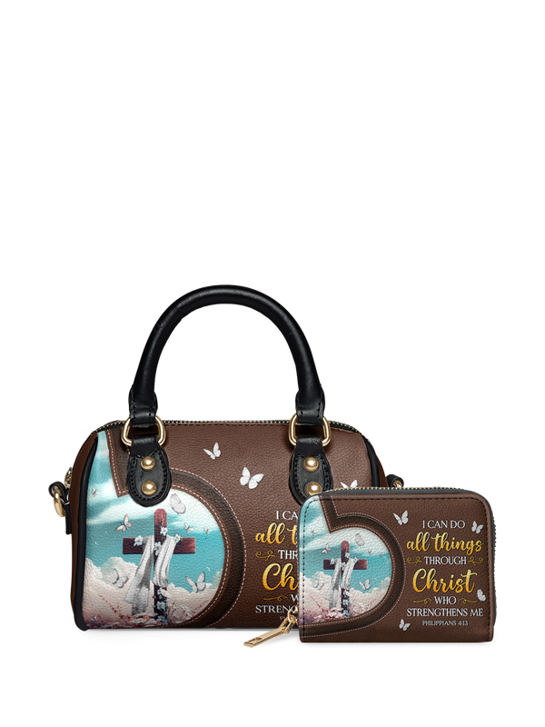 Rise Philippians 4:13 Mini Satchel Handbag