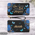 She Who Kneels Before God Leather Zip Wallet