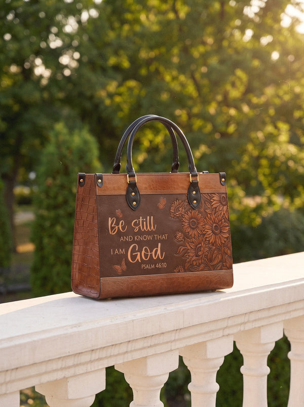 Solace Psalm 46:10 Deluxe Vegan Handbag
