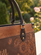 "Solace" Psalm 46:10 Deluxe Vegan Leather Handbag