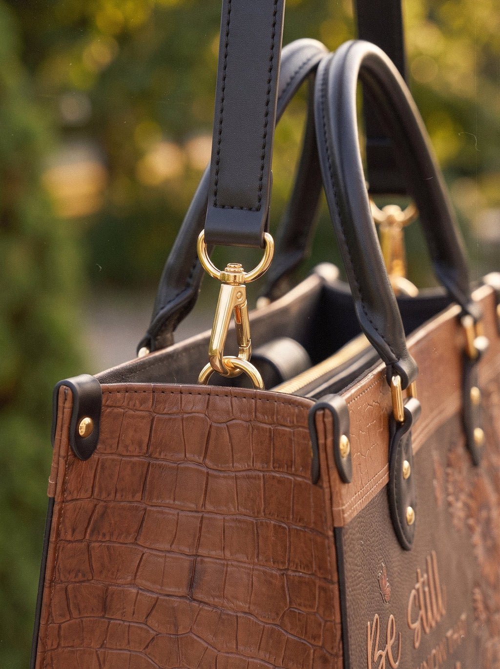 Solace Psalm 46:10 Deluxe Vegan Handbag