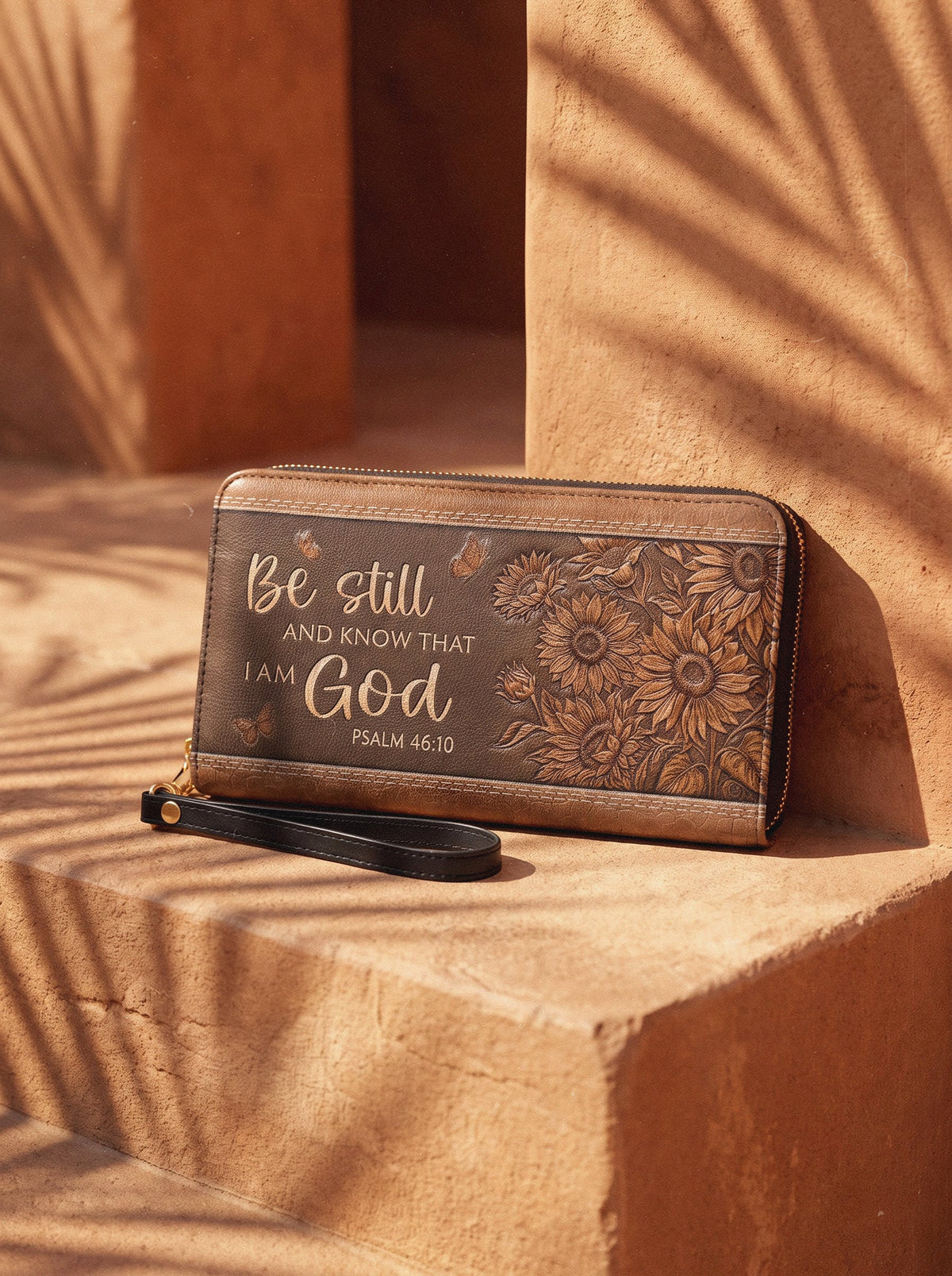 Solace Psalm 46:10 Zip-Around Wristlet Wallet