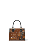 Stillness Psalm 46:10 Small Leather Handbag