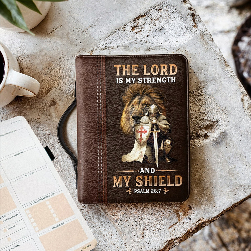 Psalm 28:7 Shield Scripture Bible Cover