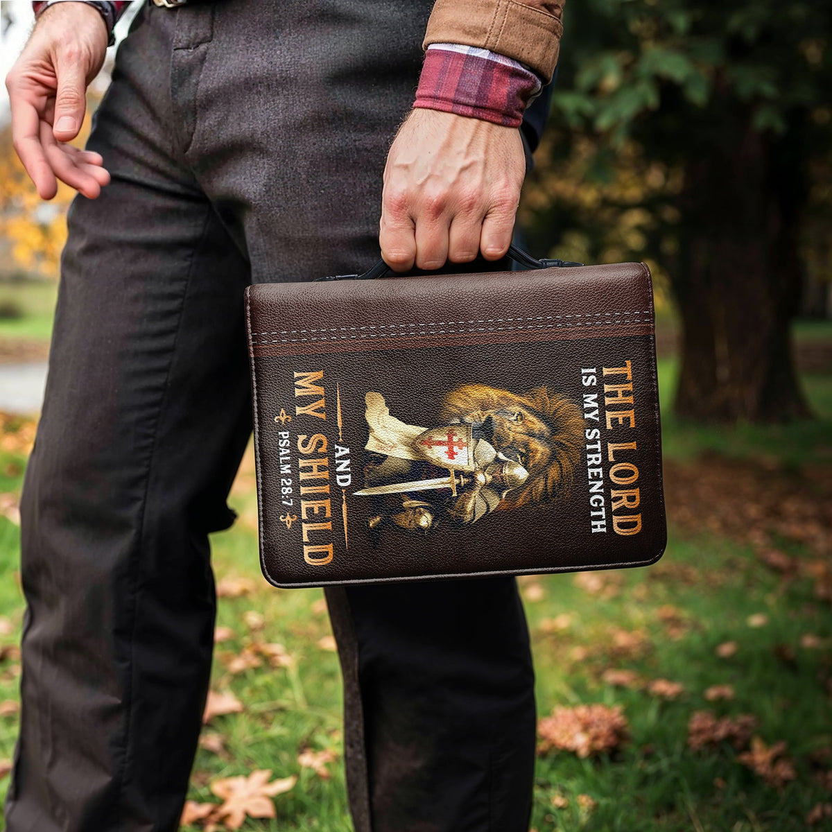 Psalm 28:7 Shield Scripture Bible Cover