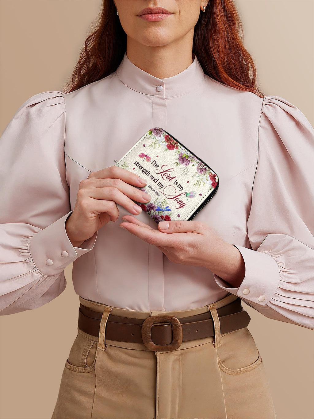 Psalm 118:14 Melody Bible Verse Mini Wallet