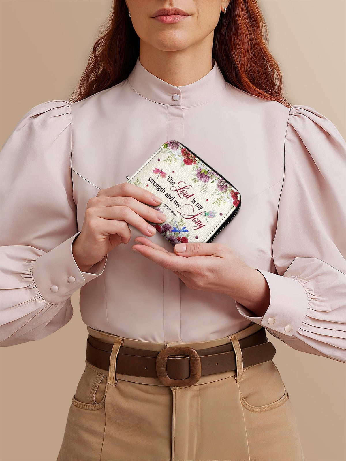 Psalm 118:14 Melody Bible Verse Mini Wallet