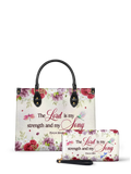 Melody Psalm 118:14 Christian Leather Handbag