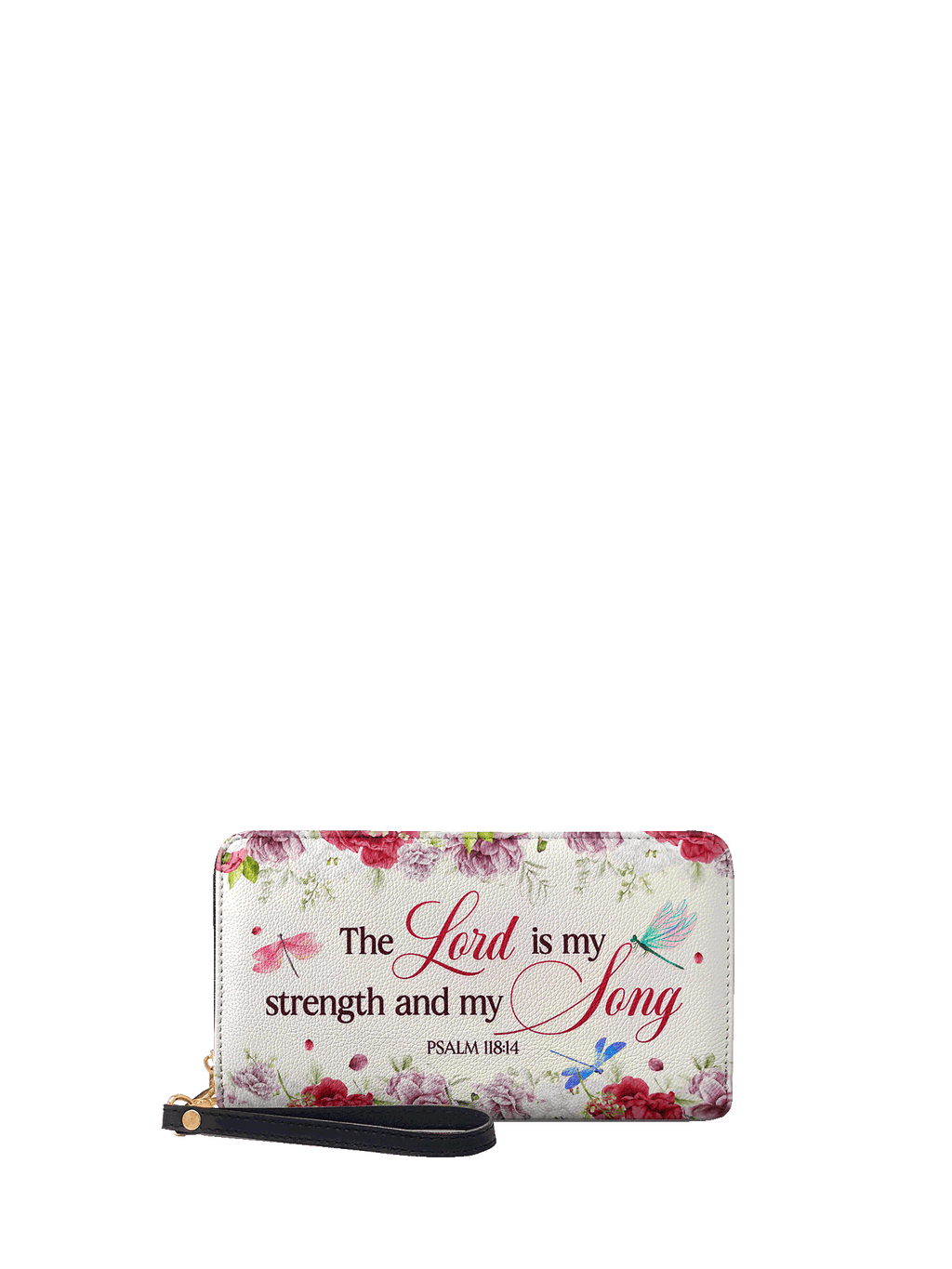 Melody Psalm 118:14 Leather Wallet