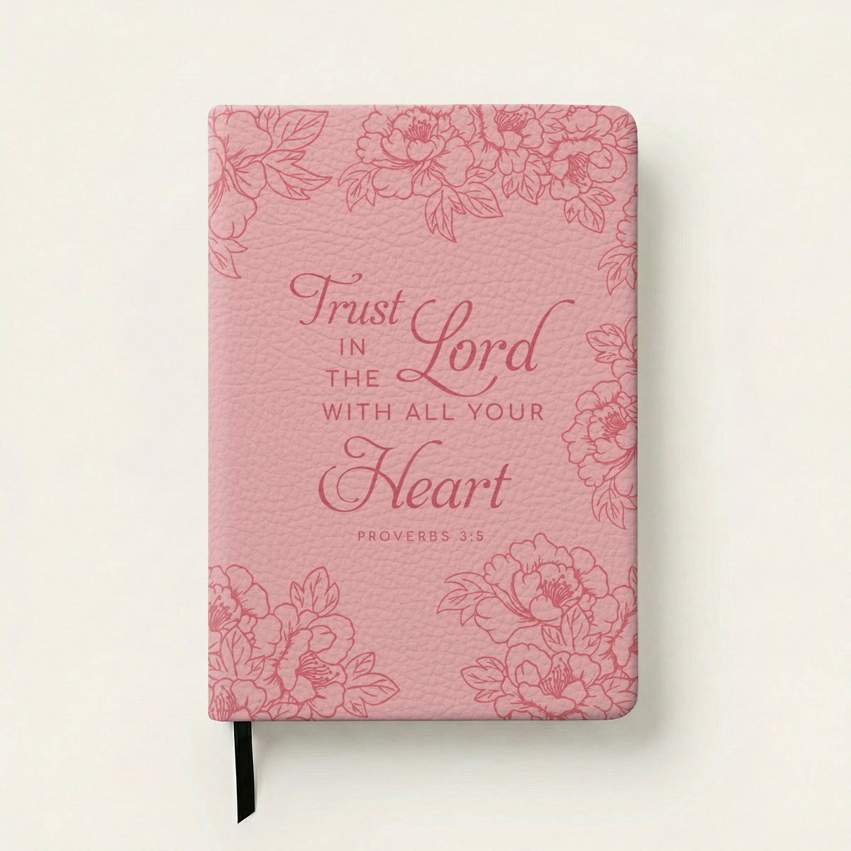 Assured Proverbs 3:5 Leather Prayer Journal