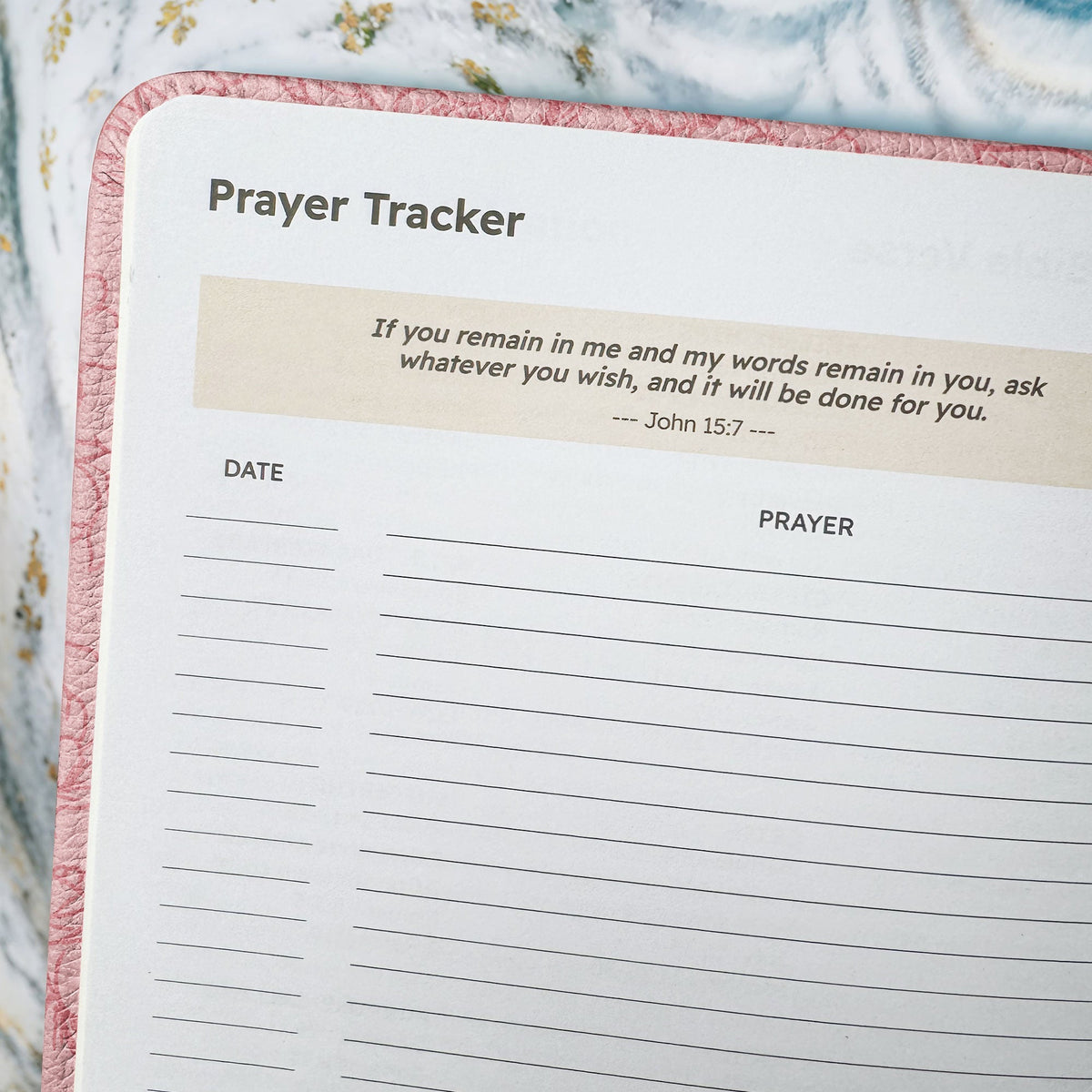 Assured Proverbs 3:5 Leather Prayer Journal