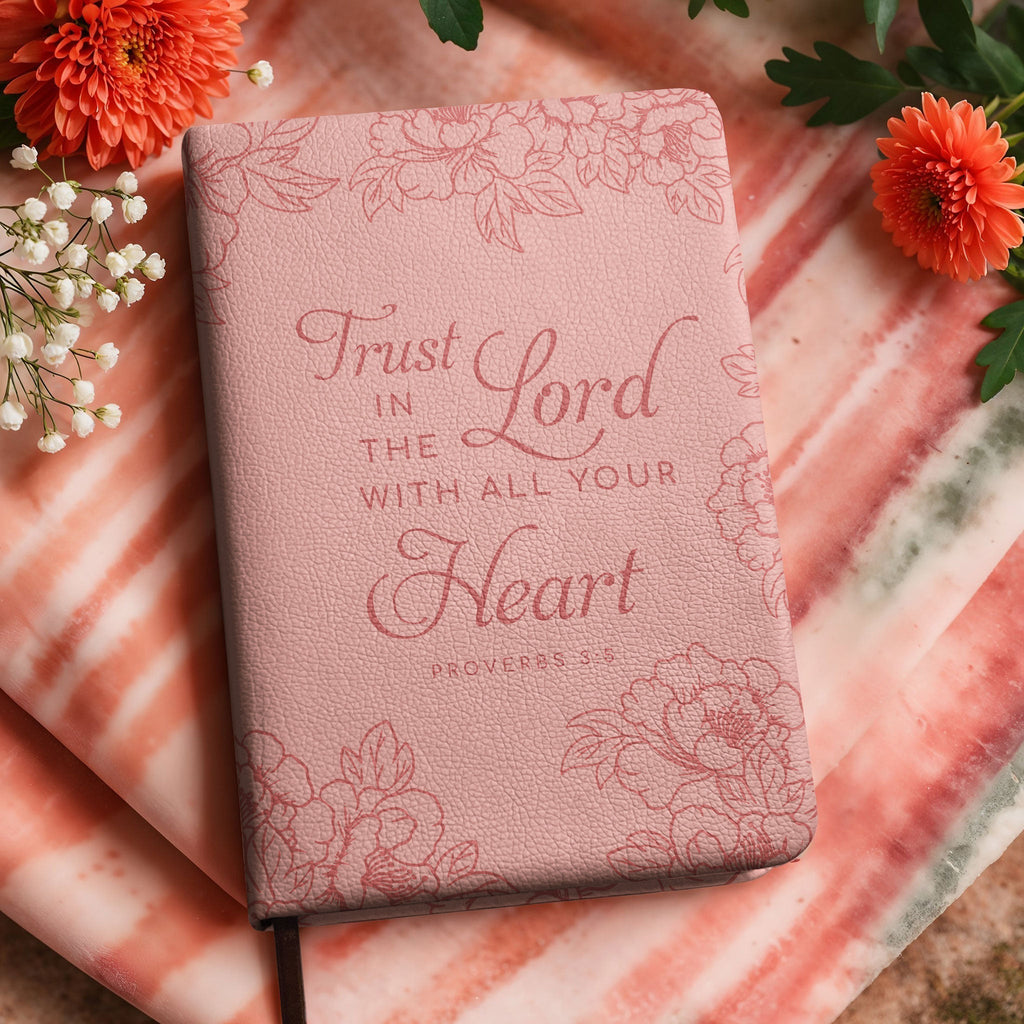 Proverbs 3:5 Assured Leather Prayer Journal