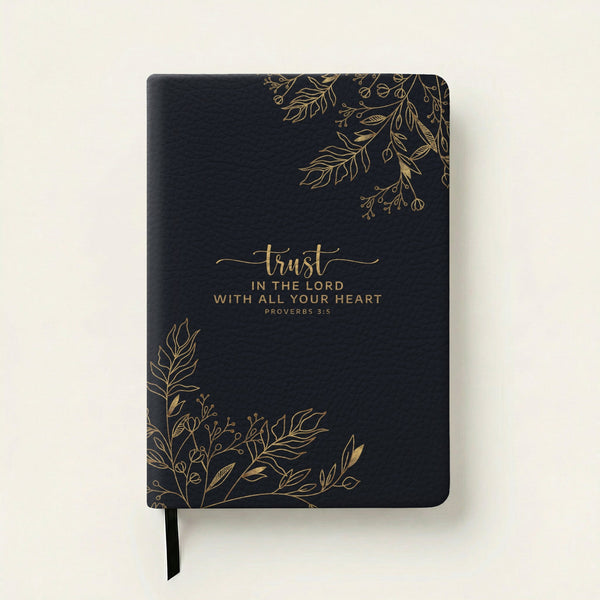 Treasured Proverbs 3:5 Leather Prayer Journal