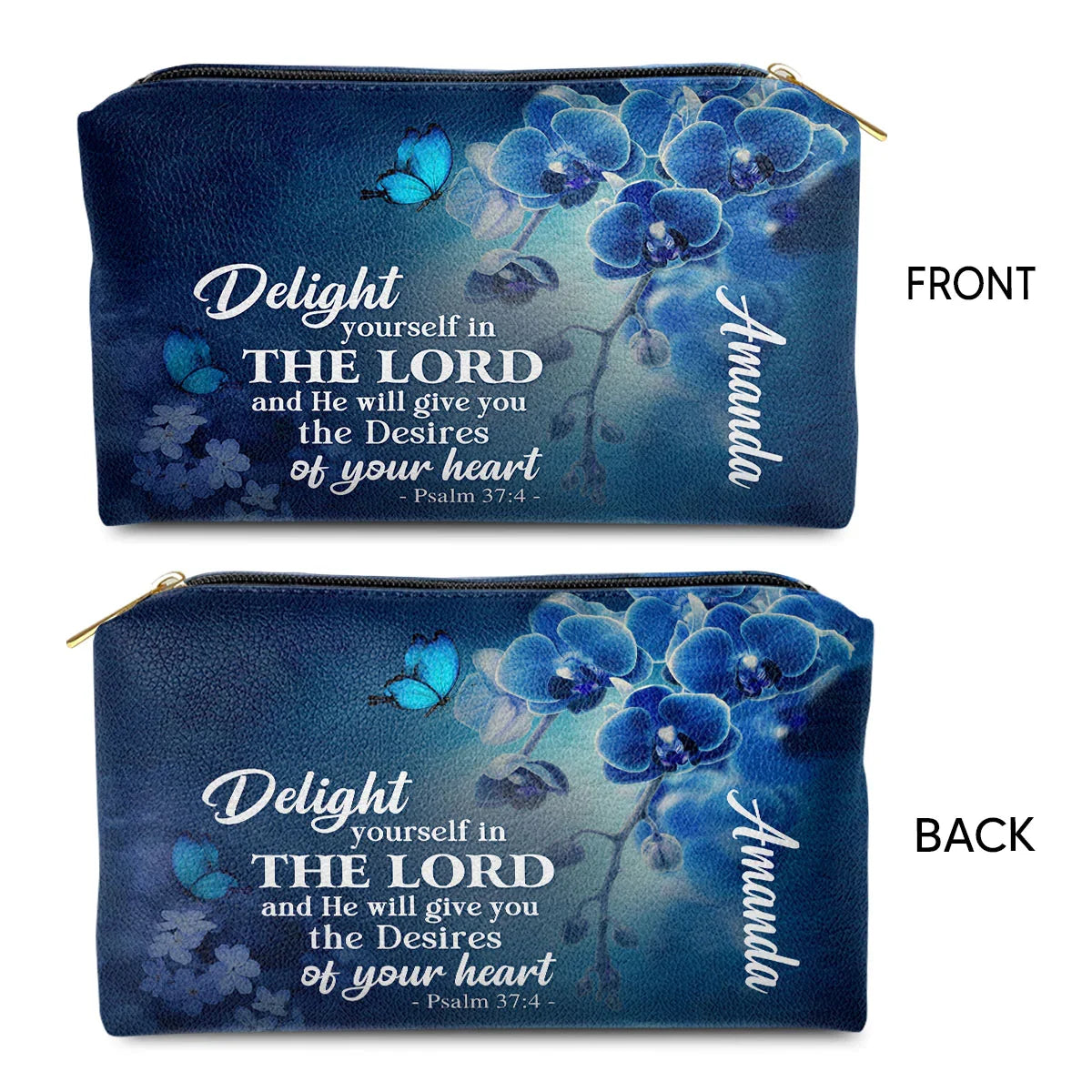 Psalm 37:4 Delight in the Lord Cosmetic Bag