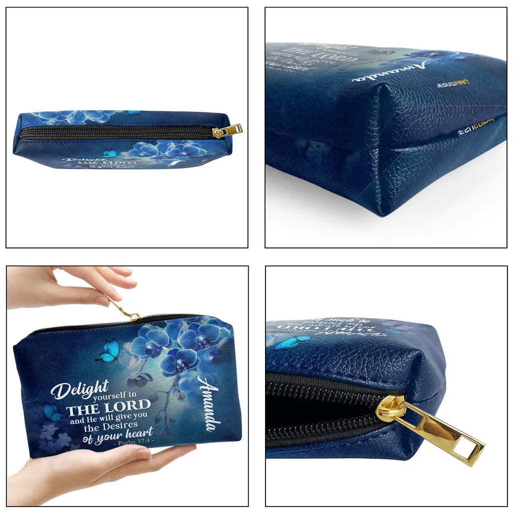 Psalm 37:4 Delight in the Lord Cosmetic Bag