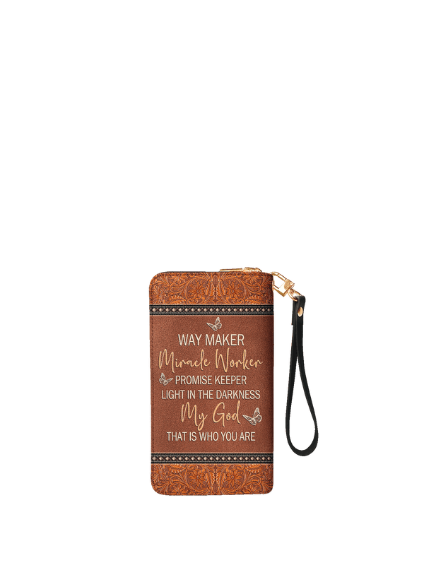 Waymaker Engraved Leather Wallet