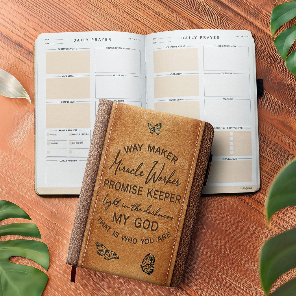 Miracle Leather Daily Prayer Journal