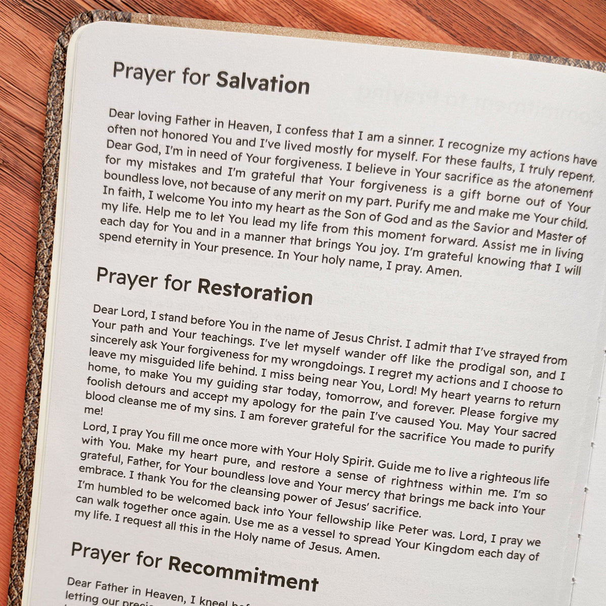 Miracle Leather Prayer Journal Notebook