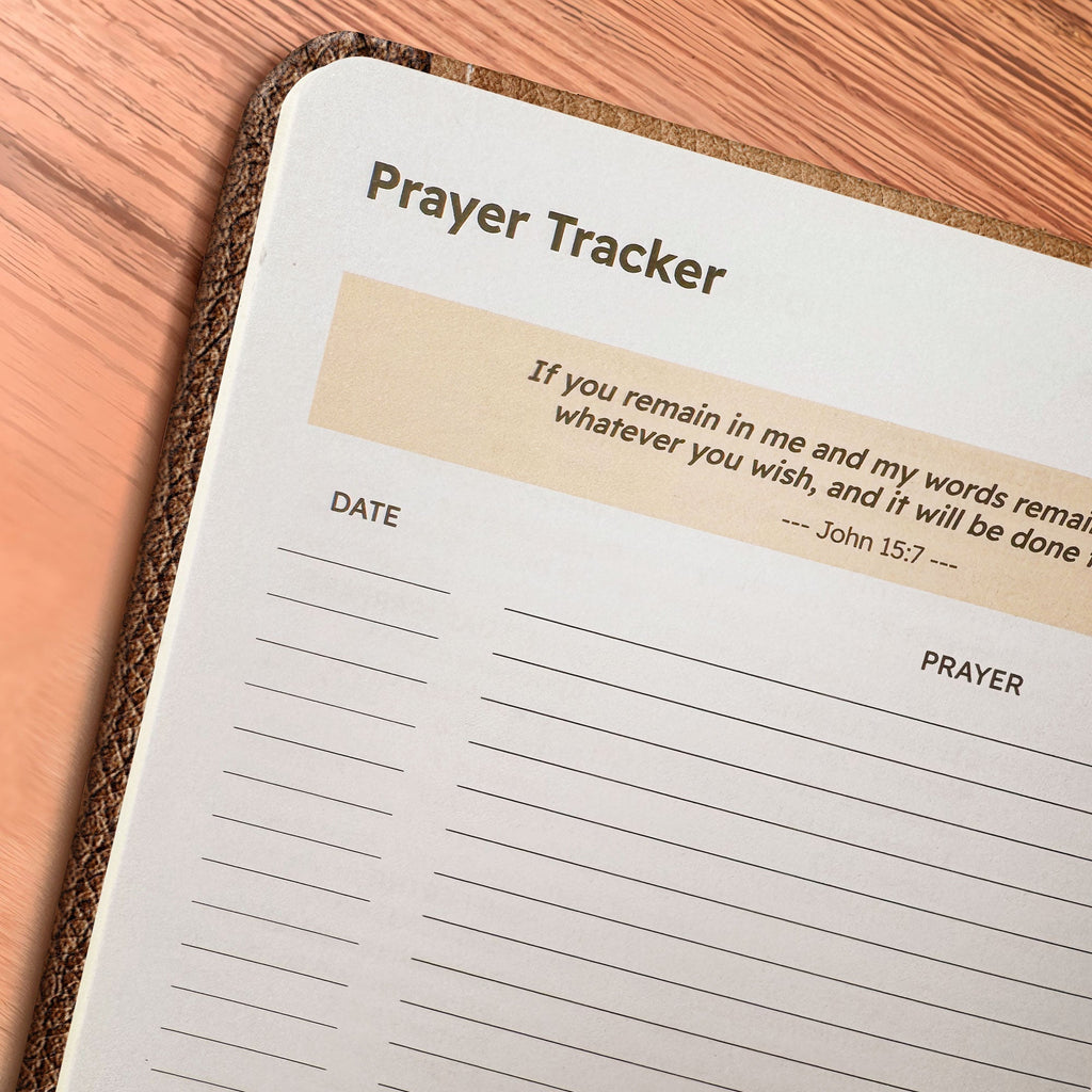 Miracle Leather Daily Prayer Journal