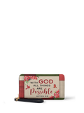 Hope Matthew 19:26 Christian Leather Wallet